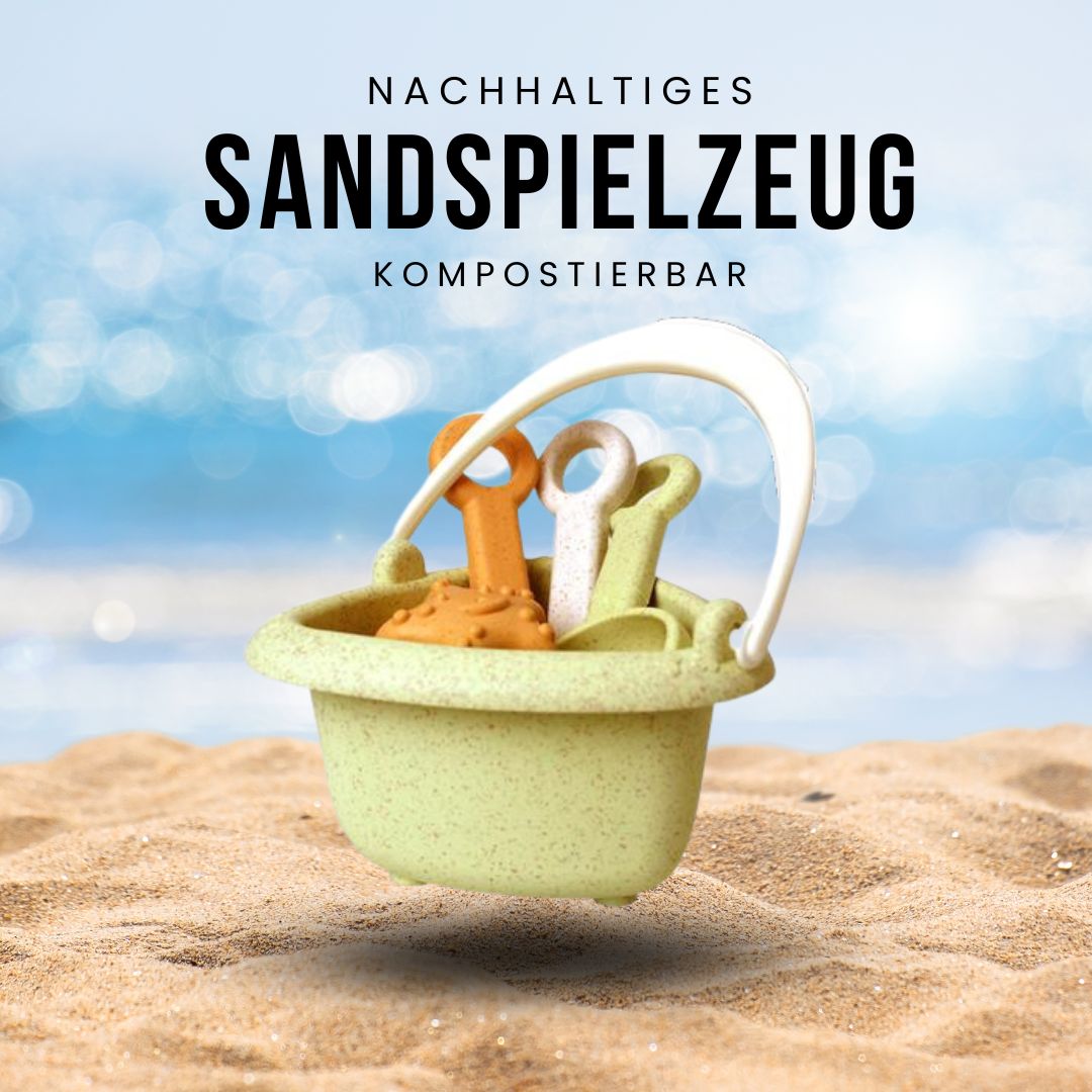 Strandspielzeug & Sandspielzeug aus nachhaltigem Weizenstroh 7 Teile