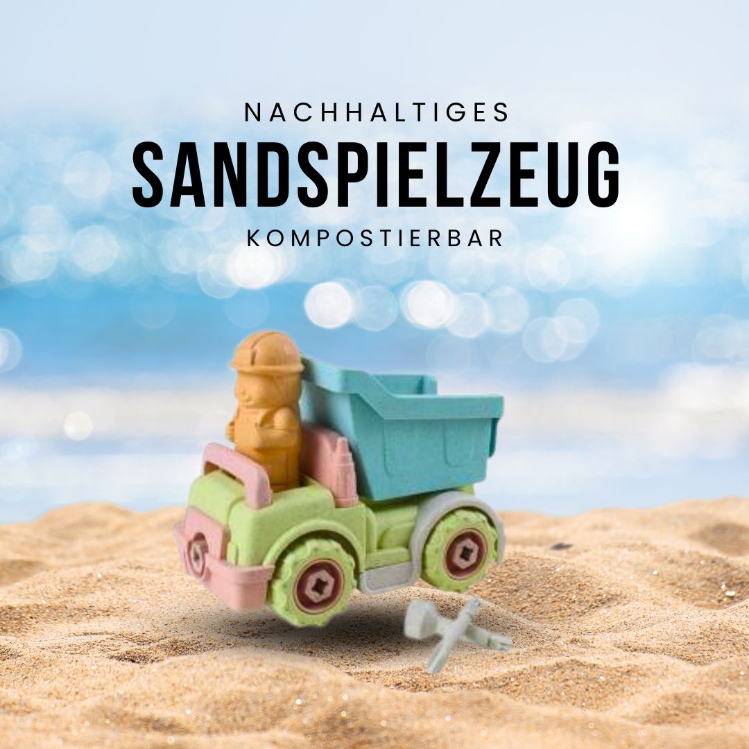 Strandspielzeug & Sandspielzeug aus nachhaltigem kompostierbarem Weizenstroh - Kipper