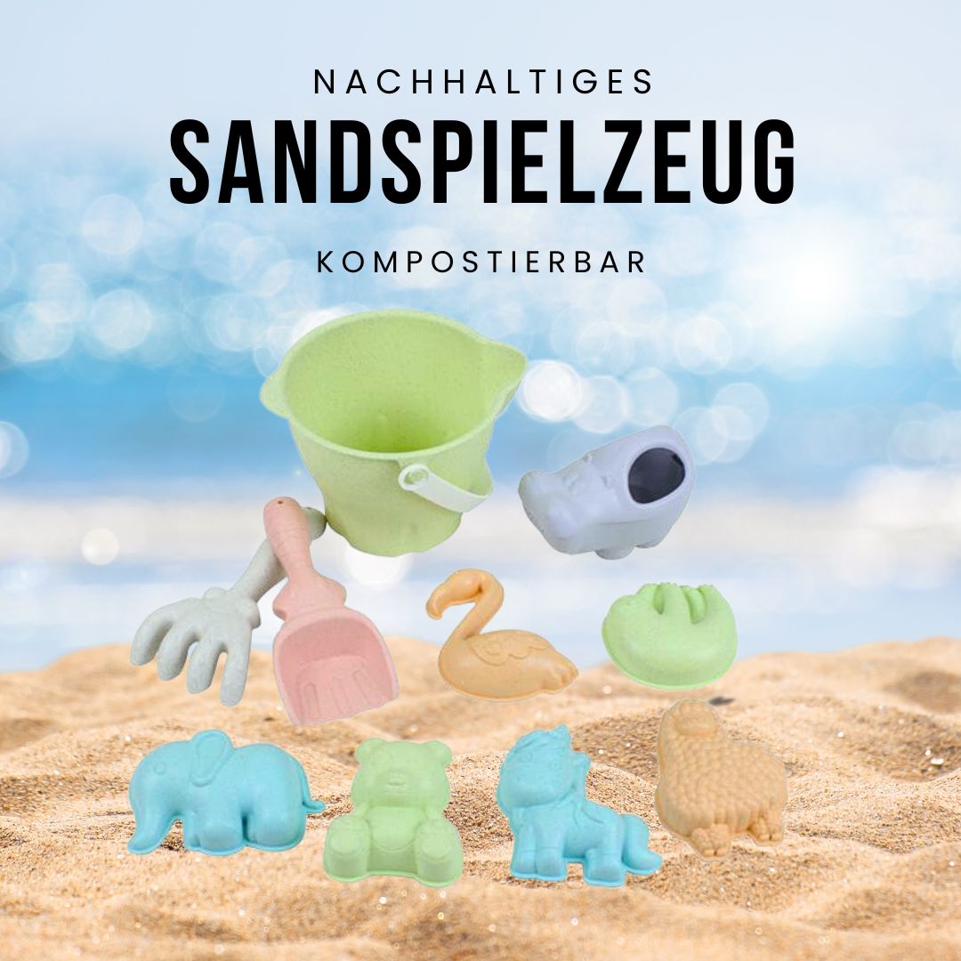 Strandspielzeug & Sandspielzeug aus nachhaltigem und kompostierbarem Weizenstroh