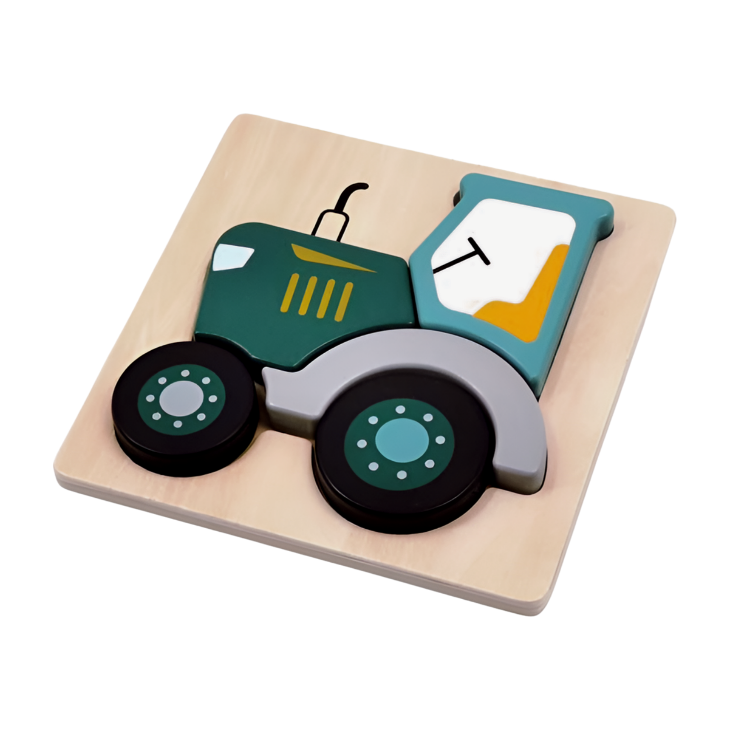 Holzpuzzle Traktor