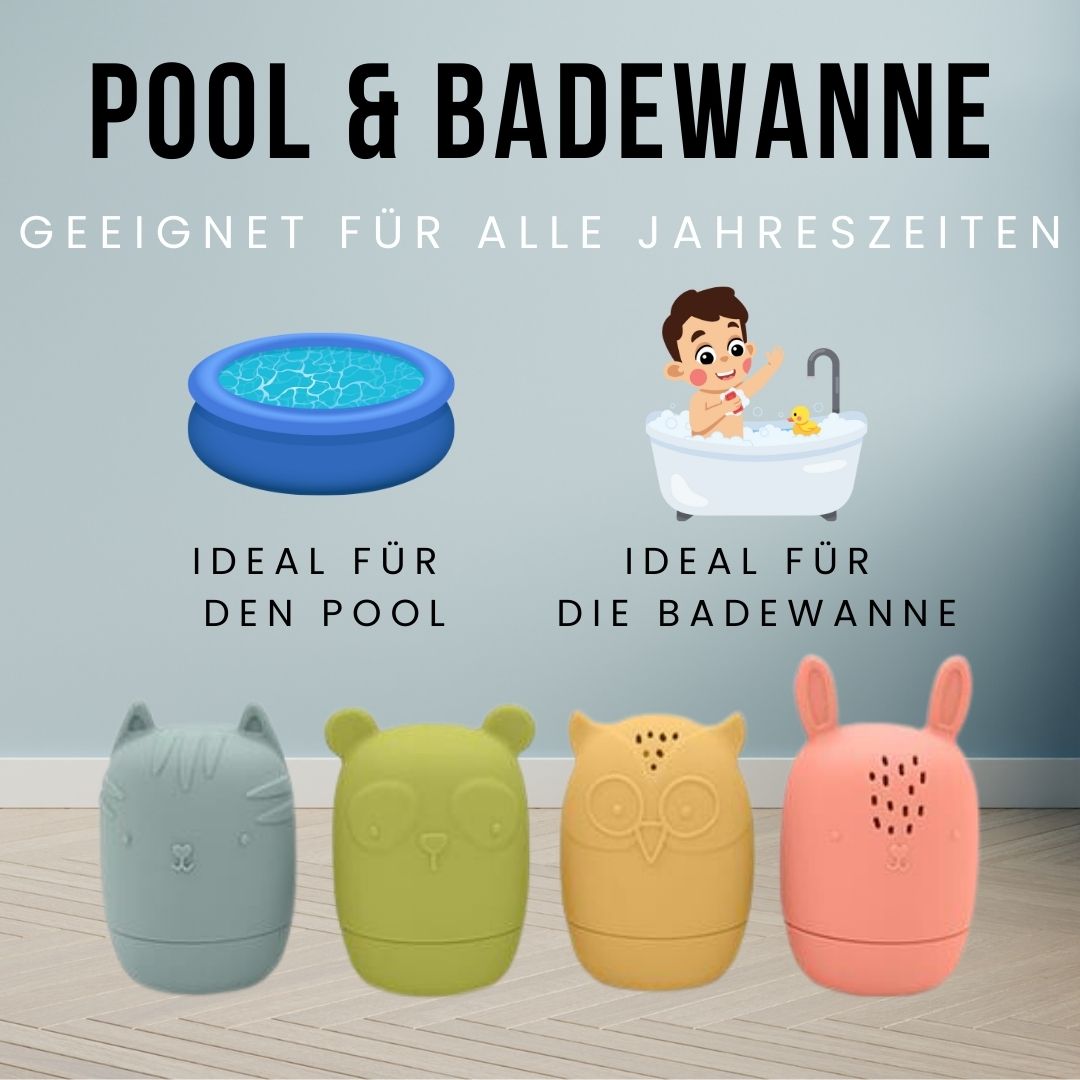 Badespielzeug 4er-Pack Fabeltiere