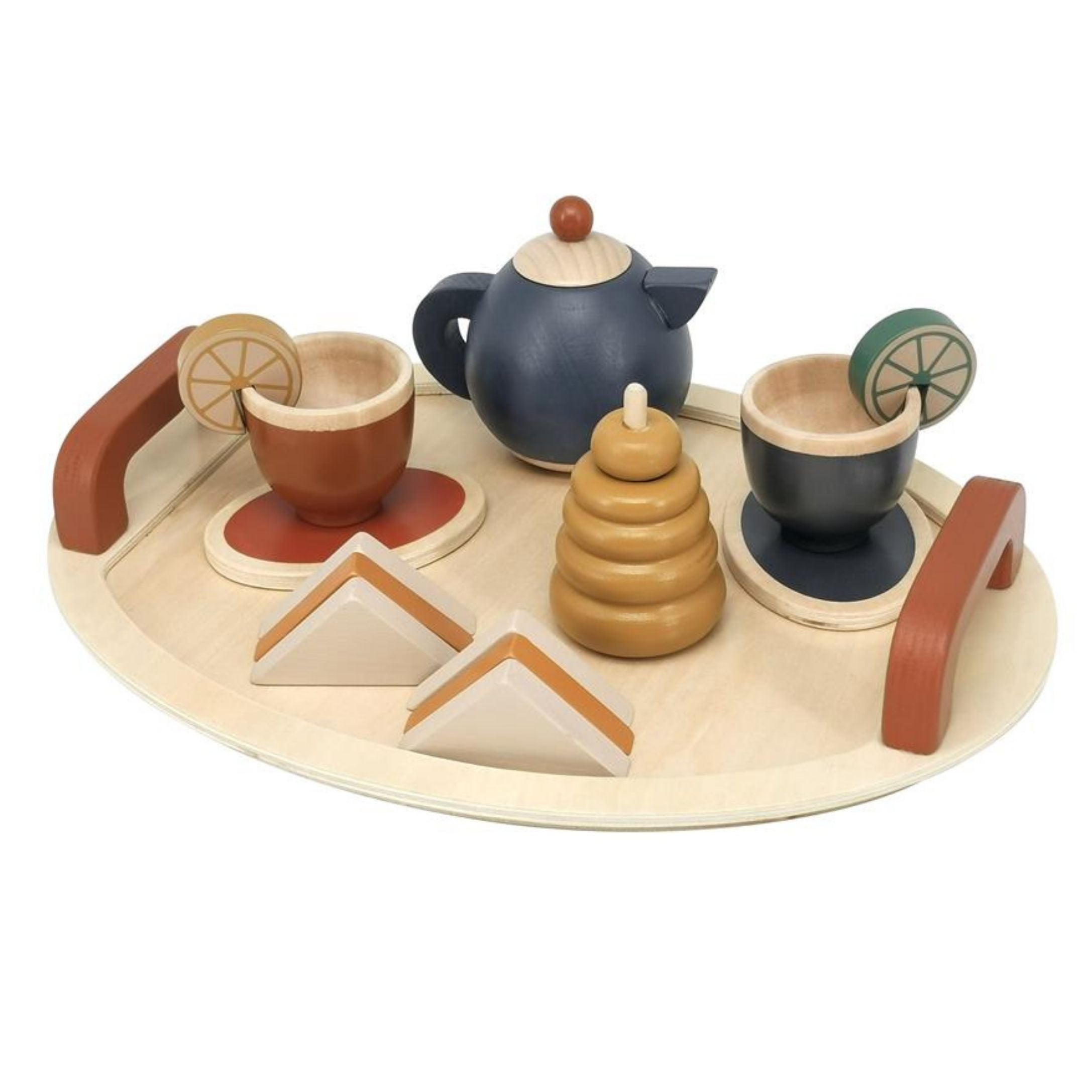 Holz Tee Set für Spielküche