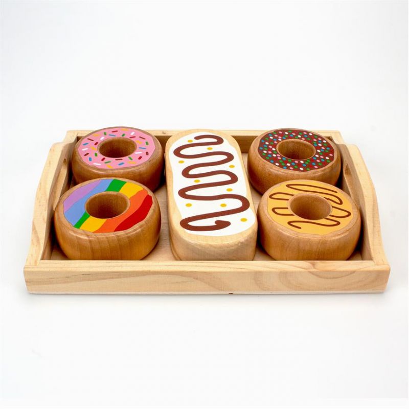 Donuts auf Tablett - Spielnahrung 100% FSC