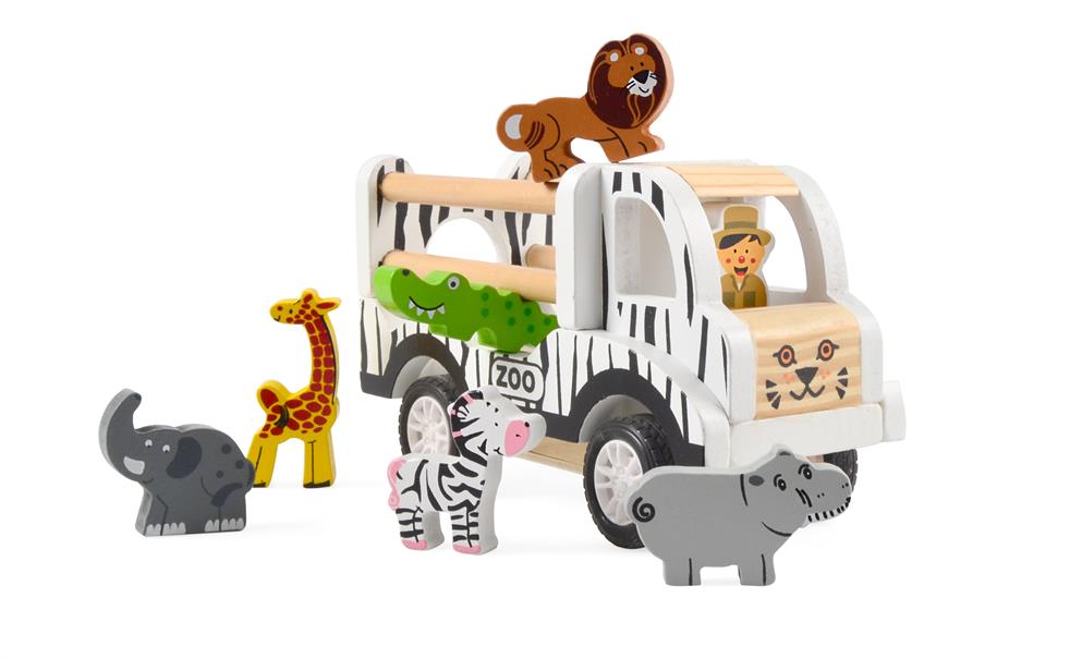 Holzspielauto Safari aufziehbar